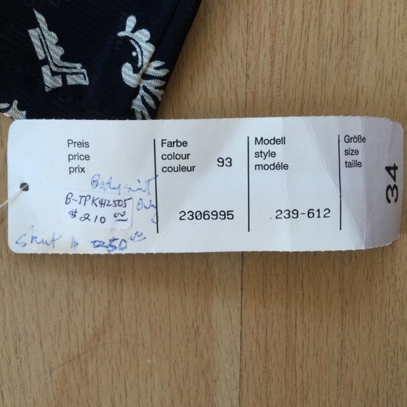 Jean Paul Germany Sheer Crisscross Navy and cream Body Suit Small Size 6 - Picture 3 of 15